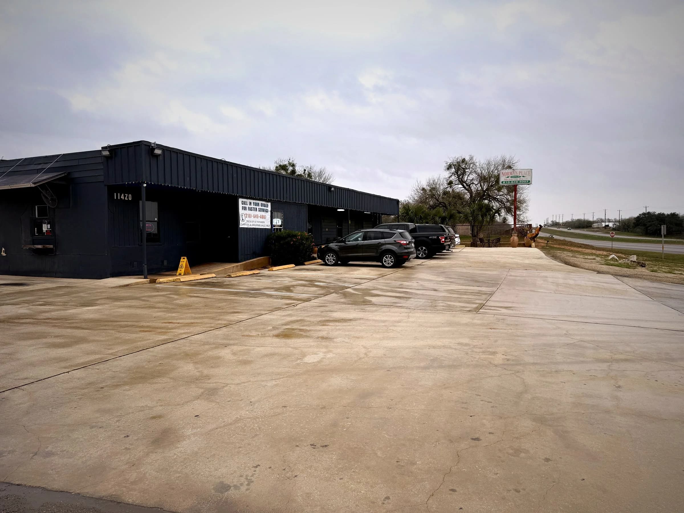 Commercial parking lot after service — section 3